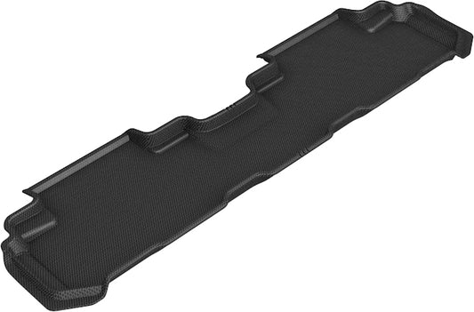 All-Weather Custom-Fit Floor Mats for Subaru Ascent 2019-2025 with Non-Slip Backing - Black - 2nd Row