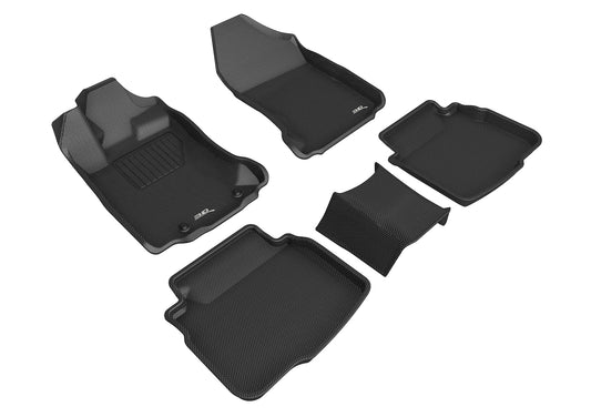 All-Weather Custom-Fit Floor Mats for Subaru Legacy / Outback 2020-2025 with Non-Slip Backing - Black - 1st Row 2nd Row