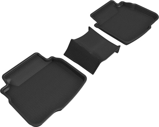 All-Weather Custom-Fit Floor Mats for Subaru Legacy / Outback 2020-2025 with Non-Slip Backing - Black - 2nd Row