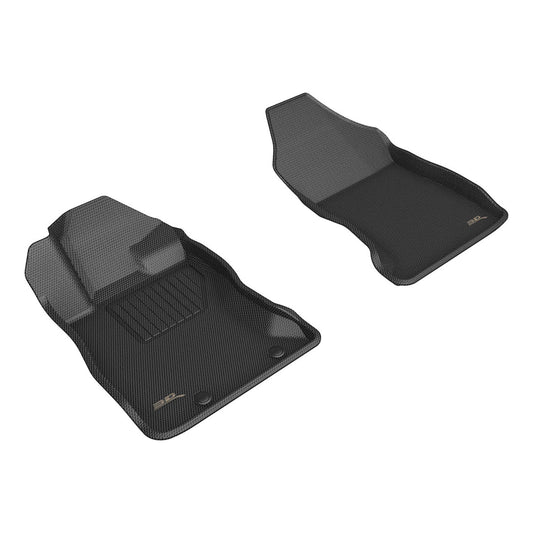 All-Weather Custom-Fit Floor Mats for Subaru Wrx 2022-2025 with Non-Slip Backing - Black - 1st Row 2nd Row