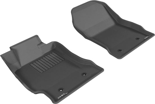 All-Weather Custom-Fit Floor Mats for Toyota/ Subaru/ Scion 86/ Brz/ Fr-S 2013-2020 with Non-Slip Backing - Black - 1st Row