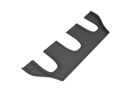 All-Weather Custom-Fit Floor Mats for Tesla Model X Non-Folding 7-Seat 2016-2017 with Non-Slip Backing - Black - 3rd Row