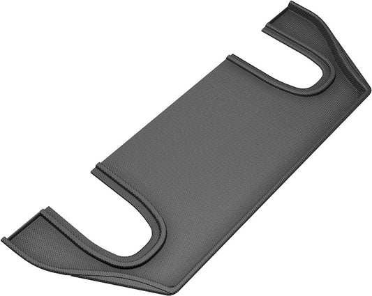 All-Weather Custom-Fit Floor Mats for Tesla Model X 2016-2021 with Non-Slip Backing - Black - 3rd Row