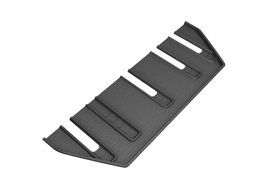 All-Weather Custom-Fit Floor Mats for Tesla Model X Folding 7-Seat 2017-2021 with Non-Slip Backing - Black - 3rd Row
