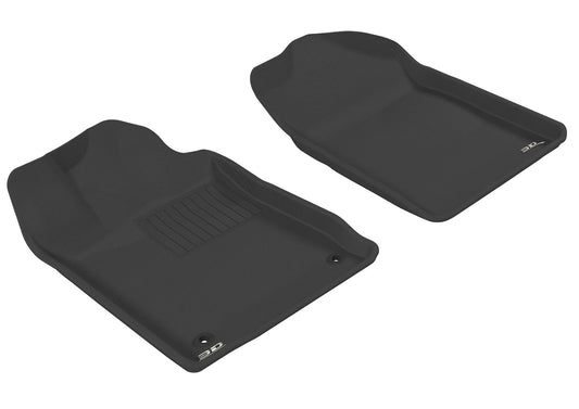 All-Weather Custom-Fit Floor Mats for Toyota Avalon 2005-2012 with Non-Slip Backing - Black - 1st Row