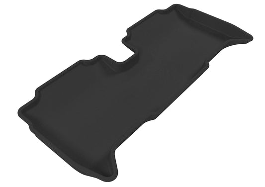 All-Weather Custom-Fit Floor Mats for Toyota Yaris Sedan 2007-2011 with Non-Slip Backing - Black - 2nd Row