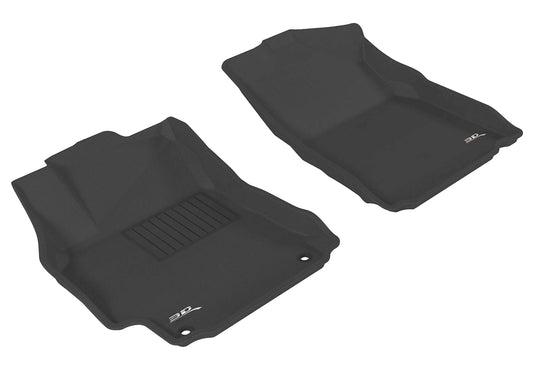 All-Weather Custom-Fit Floor Mats for Toyota Camry 2012-2014 with Non-Slip Backing - Black - 1st Row