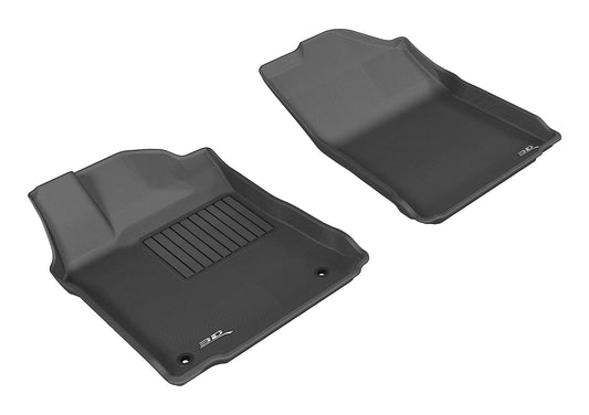 All-Weather Custom-Fit Floor Mats for Toyota Avalon 2013-2018 with Non-Slip Backing - Black - 1st Row