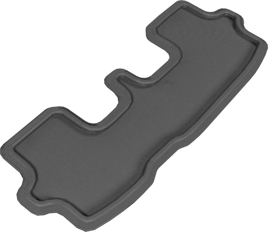 All-Weather Custom-Fit Floor Mats for Toyota Highlander Gas/Hybrid 2008-2013 with Non-Slip Backing - Black - 3rd Row