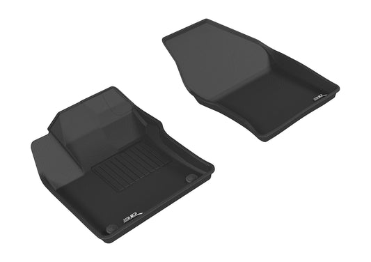 All-Weather Custom-Fit Floor Mats for Toyota Prius/ Prius Prime 2016-2022 with Non-Slip Backing - Black - 1st Row