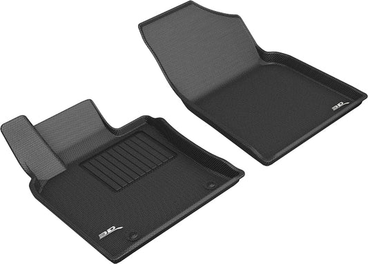 All-Weather Custom-Fit Floor Mats for Toyota Avalon 2019-2025 with Non-Slip Backing - Black - 1st Row