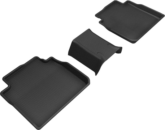 All-Weather Custom-Fit Floor Mats for Toyota/ Lexus Avalon/ Es 2019-2025 with Non-Slip Backing - Black - 2nd Row