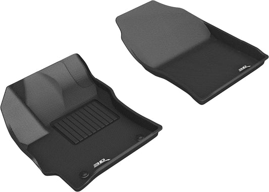 All-Weather Custom-Fit Floor Mats For Toyota Corolla Hatchback 2019-2026 / Corolla Sedan 2020-2026 / Gr Corolla Hatchback 2023-2026 With Non-Slip Backing - Black - 1St Row