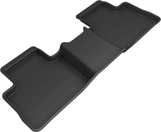 All-Weather Custom-Fit Floor Mats for Toyota Rav4 Gasoline 2019-2025 with Non-Slip Backing - Black - 2nd Row