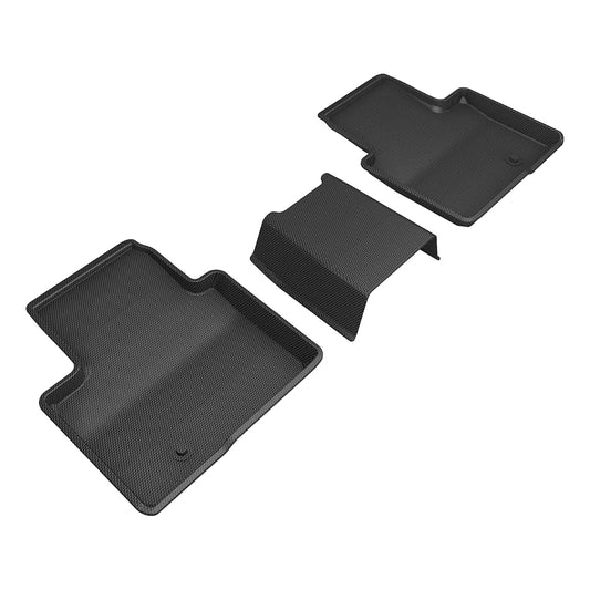 All-Weather Custom-Fit Floor Mats For Toyota Crown 2023-2026 With Non-Slip Backing - Black - 2Nd Row