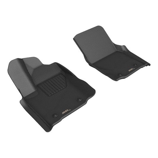 All-Weather Custom-Fit Floor Mats For Toyota Tacoma 2024-2026 With Non-Slip Backing - Black - 1St Row