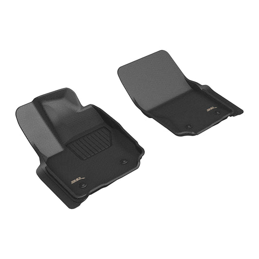 All-Weather Custom-Fit Floor Mats for Toyota 4Runner Gas / Hybrid 2025 with Non-Slip Backing - Black - 1st Row