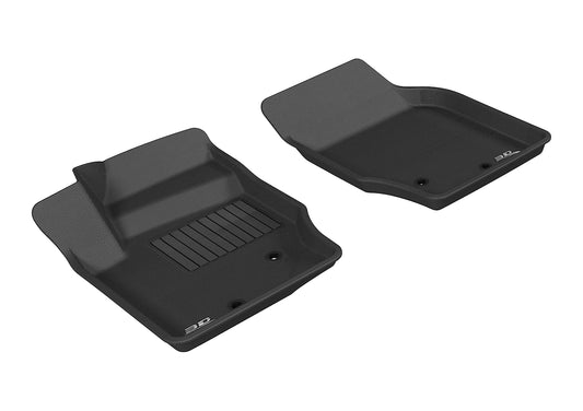 All-Weather Custom-Fit Floor Mats for Volvo Xc90 2003-2014 with Non-Slip Backing - Black - 1st Row