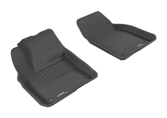 All-Weather Custom-Fit Floor Mats for Volvo C30 2007-2013 with Non-Slip Backing - Black - 1st Row