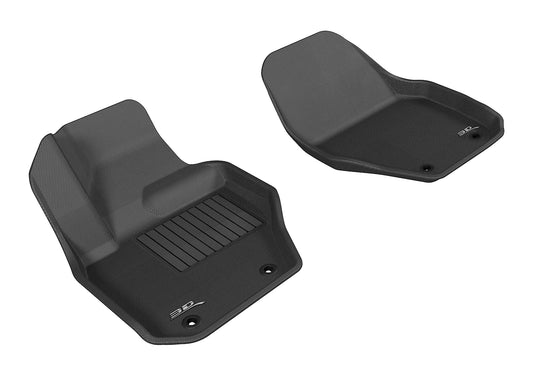All-Weather Custom-Fit Floor Mats for Volvo Xc60/S60/V60 2010-2018 with Non-Slip Backing - Black - 1st Row