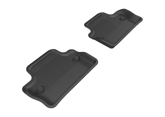 All-Weather Custom-Fit Floor Mats for Volvo S60/V60 2011-2018 with Non-Slip Backing - Black - 2nd Row