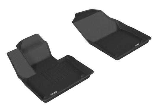 All-Weather Custom-Fit Floor Mats for Volvo Xc90 2015-2025 with Non-Slip Backing - Black - 1st Row