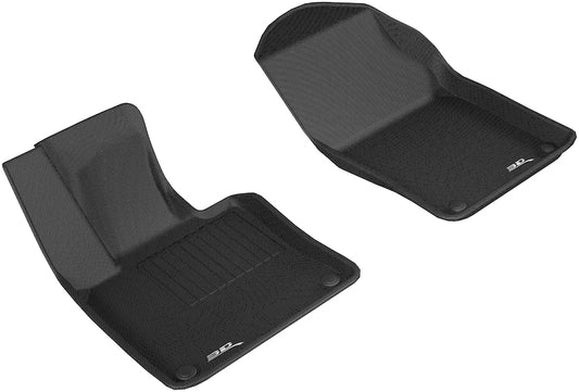 All-Weather Custom-Fit Floor Mats for Volvo S90/ V90 2017-2025 with Non-Slip Backing - Black - 1st Row