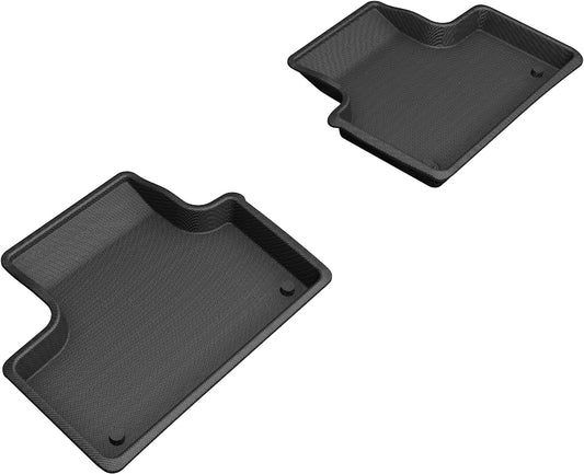 All-Weather Custom-Fit Floor Mats for Volvo Xc60 T8 Twin Engine 2018-2025 with Non-Slip Backing - Black - 2nd Row