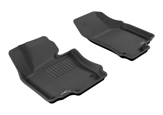 All-Weather Custom-Fit Floor Mats for Volkswagen Jetta 2005-2013 with Non-Slip Backing - Black - 1st Row