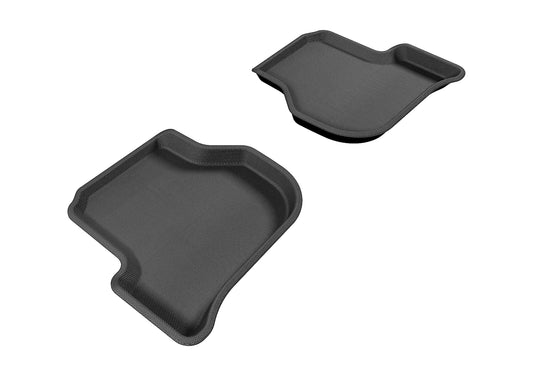 All-Weather Custom-Fit Floor Mats for Volkswagen Jetta 2005-2013 with Non-Slip Backing - Black - 2nd Row