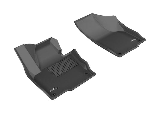 All-Weather Custom-Fit Floor Mats for Volkswagen Tiguan/ Tiguan Limited 2009-2019 with Non-Slip Backing - Black - 1st Row