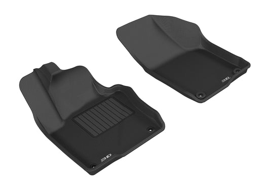 All-Weather Custom-Fit Floor Mats for Volkswagen Jetta Sedan / Beetle 2011-2018 with Non-Slip Backing - Black - 1st Row