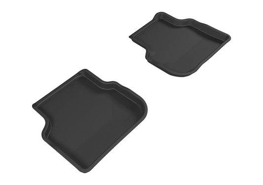 All-Weather Custom-Fit Floor Mats for Volkswagen Jetta Sedan 2011-2018 with Non-Slip Backing - Black - 2nd Row