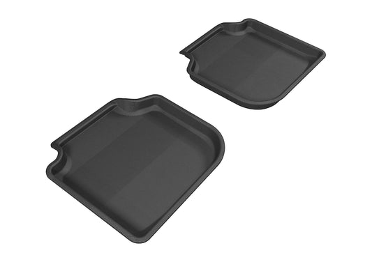 All-Weather Custom-Fit Floor Mats for Volkswagen Passat 2012-2019 with Non-Slip Backing - Black - 2nd Row