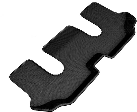 All-Weather Custom-Fit Floor Mats for Volkswagen Atlas 6-Seat 2018-2025 with Non-Slip Backing - Black - 3rd Row