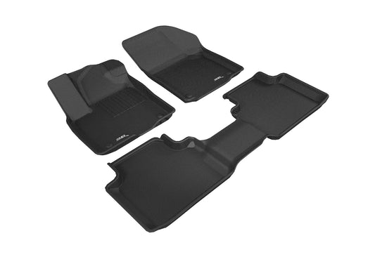 All-Weather Custom-Fit Floor Mats for Volkswagen Atlas / Atlas Cross Sport 2018-2025 with Non-Slip Backing - Black - 1st Row 2nd Row