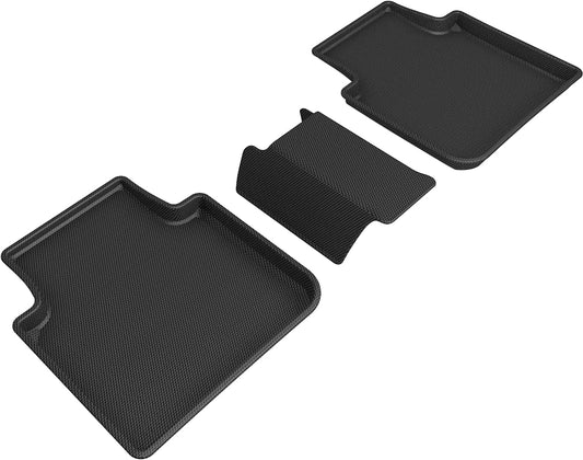 All-Weather Custom-Fit Floor Mats for Volkswagen Tiguan 2018-2024 with Non-Slip Backing - Black - 2nd Row