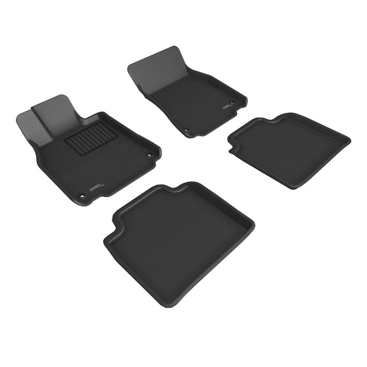 All-Weather Custom-Fit Floor Mats for Lexus Ls460L 2013-2017 with Non-Slip Backing - Black - 1st Row 2nd Row