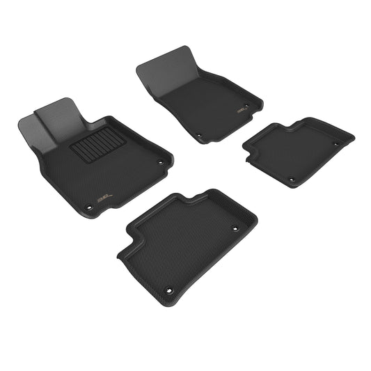 All-Weather Custom-Fit Floor Mats for Lexus Ls460 2013-2017 with Non-Slip Backing - Black - 1st Row 2nd Row