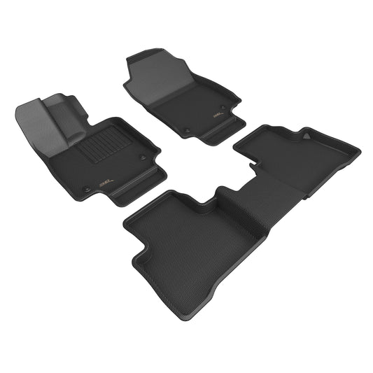 All-Weather Custom-Fit Floor Mats for Lexus Nx Hybrid 2022-2025 with Non-Slip Backing - Black - 1st Row 2nd Row