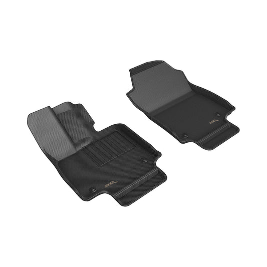All-Weather Custom-Fit Floor Mats for Lexus Nx / Nx Hybrid 2022-2025 with Non-Slip Backing - Black - 1st Row