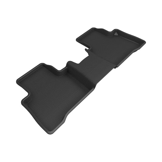 All-Weather Custom-Fit Floor Mats for Lexus Nx Hybrid 2022-2025 with Non-Slip Backing - Black - 2nd Row