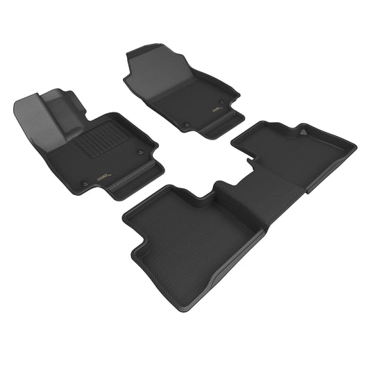 All-Weather Custom-Fit Floor Mats for Lexus Nx 2022-2025 with Non-Slip Backing - Black - 1st Row 2nd Row