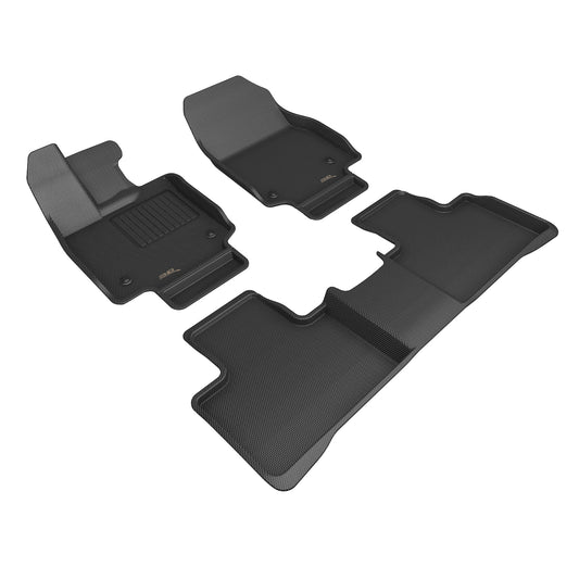 All-Weather Custom-Fit Floor Mats for Lexus Rx  2023-2025 with Non-Slip Backing - Black - 1st Row 2nd Row