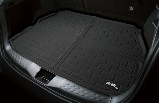 All-Weather Custom-Fit Floor Mats for Audi Q5/ Sq5 2009-2017 with Non-Slip Backing - Black - Cargo Liner