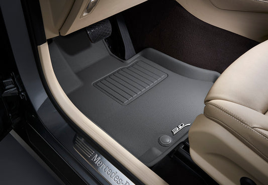 All-Weather Custom-Fit Floor Mats for Lucid Air 2022-2024 with Non-Slip Backing - Gray - 1st Row