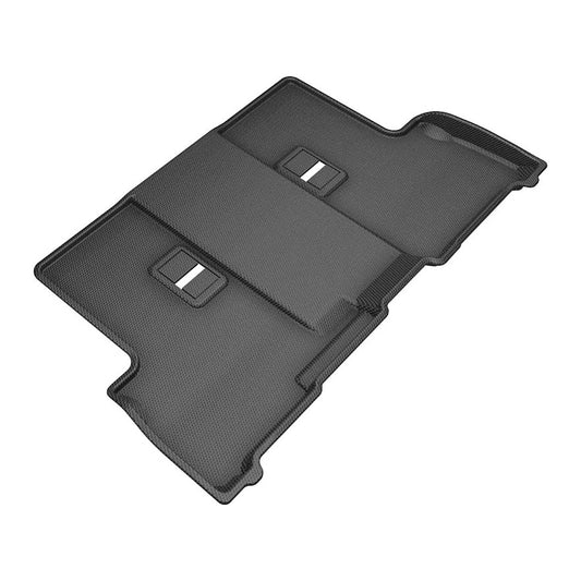All-Weather Custom-Fit Floor Mats For Toyota Sequoia 2023-2026 With Non-Slip Backing - Black - 3Rd Row