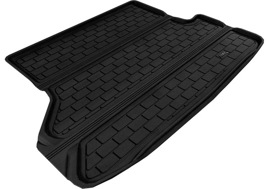 All-Weather Custom-Fit Floor Mats for Toyota Highlander 2008-2013 with Non-Slip Backing - Black - Cargo Liner