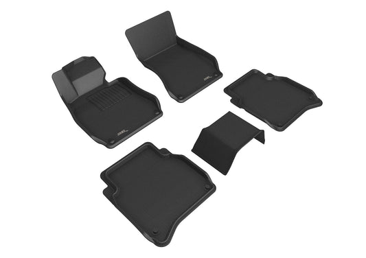 All-Weather Custom-Fit Floor Mats for Mercedes-Benz S Class L 2021-2025 with Non-Slip Backing - Black - 1st Row 2nd Row