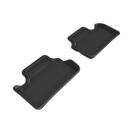 All-Weather Custom-Fit Floor Mats For Polestar 2 2021-2025 With Non-Slip Backing - Black - 2Nd Row